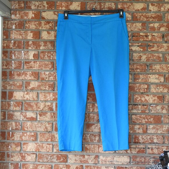 Talbots Pants - Talbots Blue Slim Crop Pants